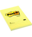 Bloček Post-it, linkovaný, 102x152 mm, žlutý