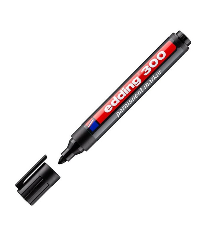 Permanentní popisovač edding 300, kulatý, černý