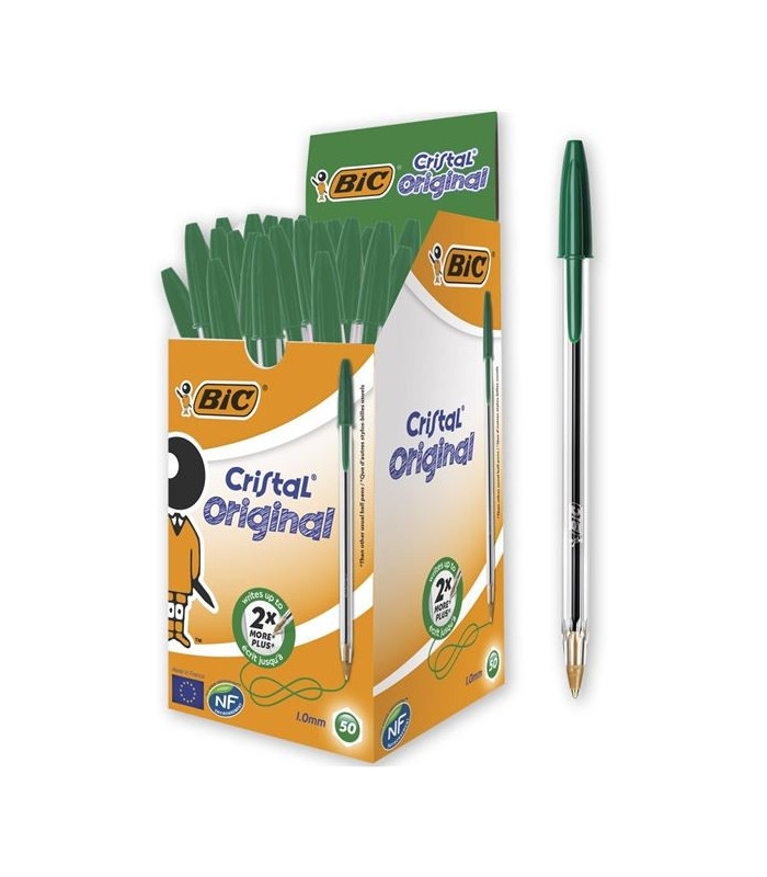 Kuličkové pero BIC Cristal – zelená