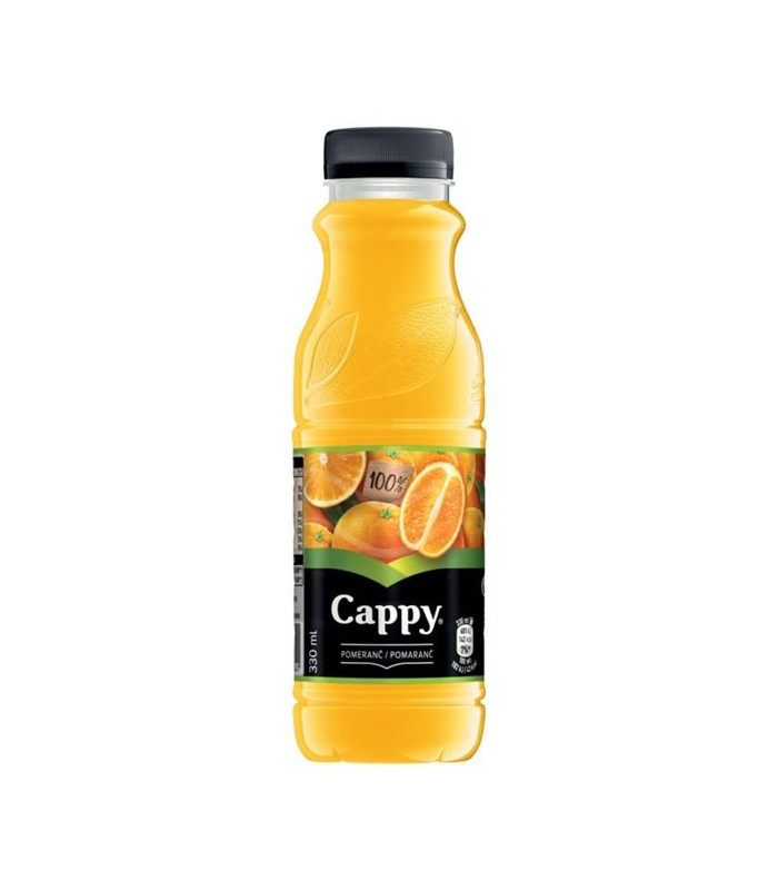 Džus Cappy, nevratná láhev, pomeranč 0,33 l