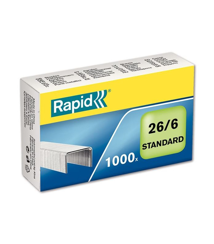 Drátky do sešívaček Rapid Standard 26/6, 1000 ks