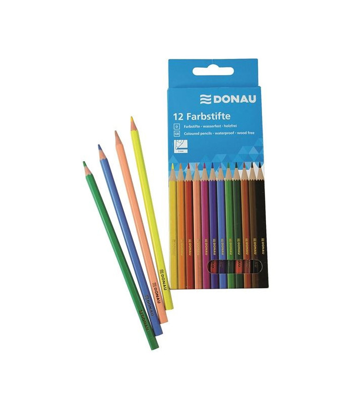 Pastelky Donau - 12 ks, nelámavé