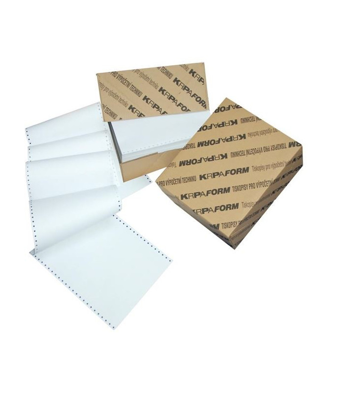 Papír tabelační, 24x6 palců, 1+2,s BP  750 složek