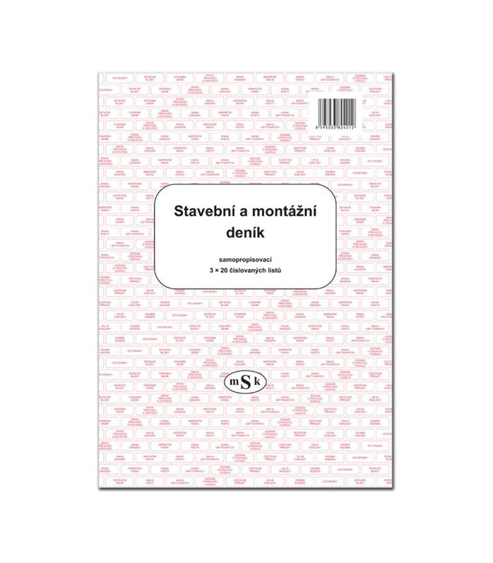 Stavební a montážní deník A4