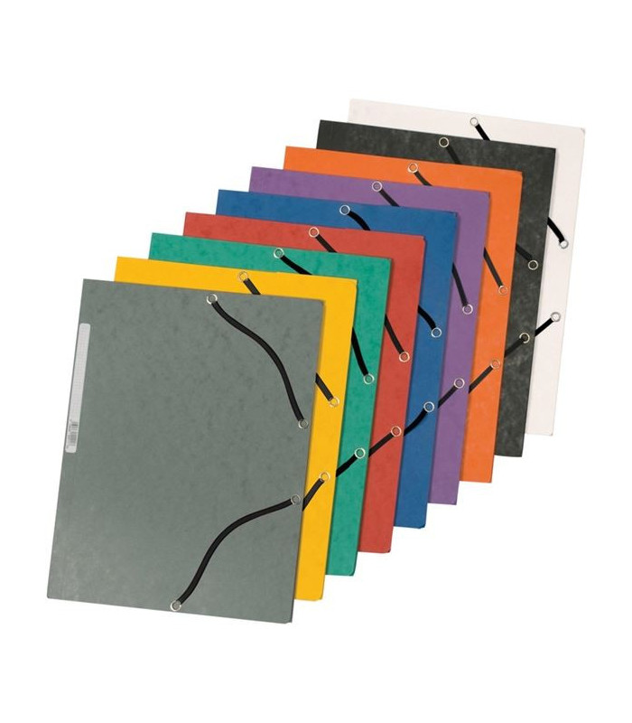 Desky s chlopněmi a gumičkou Q-Connect - A4, modré, 10 ks