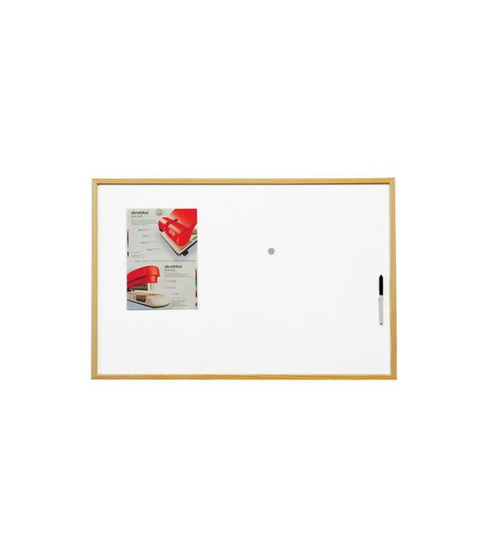 Magnetická tabule lakovaný povrch, dřevěný rám 90 x 60