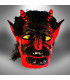 MASKA ČERT NASAZOVACÍ HLAVA ČERNO-ČERVENÁ