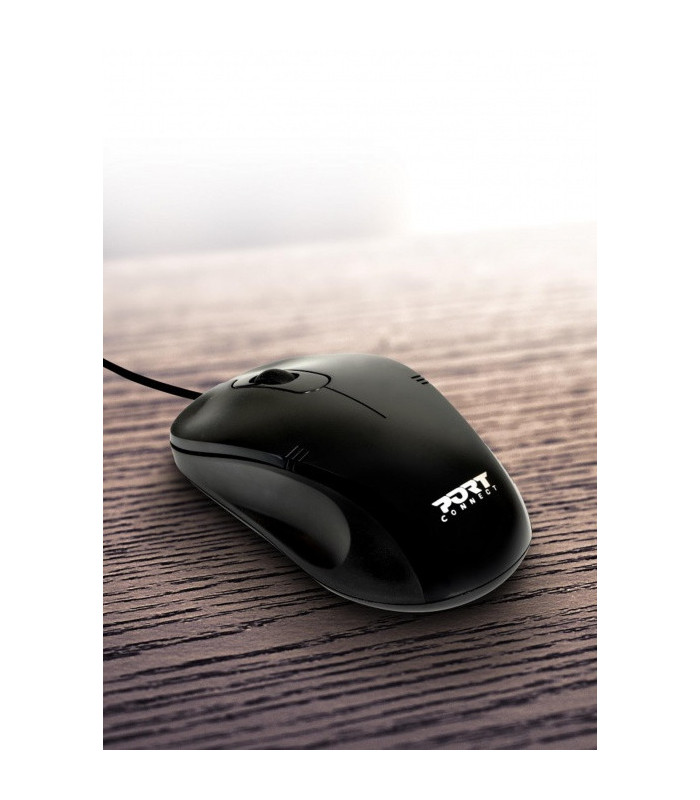 Optická myš Office budget, PORT CONNECT USB, černá