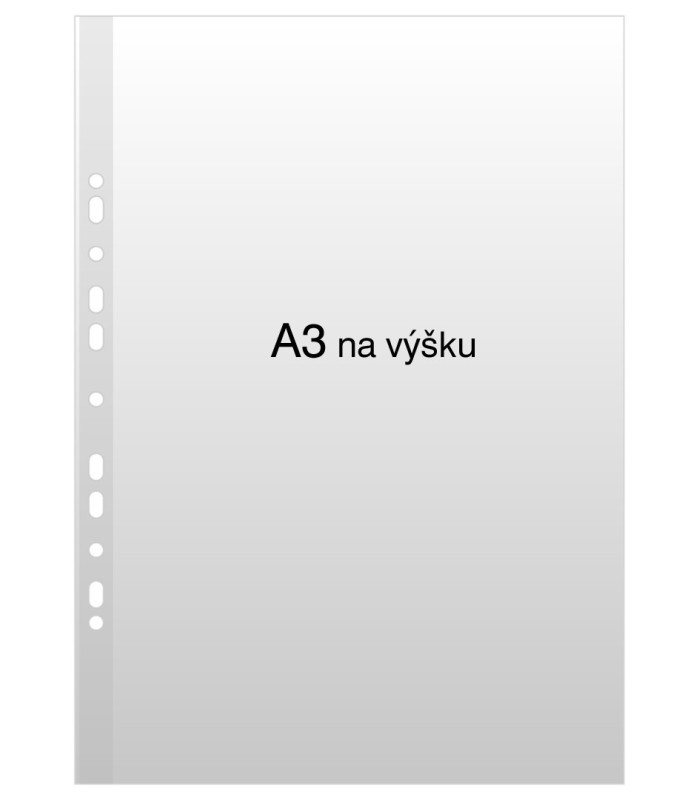 Euroobaly U - A3, na výšku, krupičkové, 120 mic, 50 ks