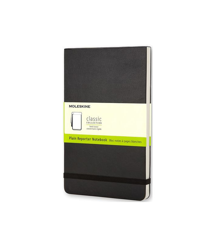 Moleskine - zápisník v tvrdých deskách - vel. L, 13 × 21 cm, linkovaný, černý
