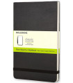Moleskine - zápisník v tvrdých deskách - vel. L, 13 × 21 cm, linkovaný, černý