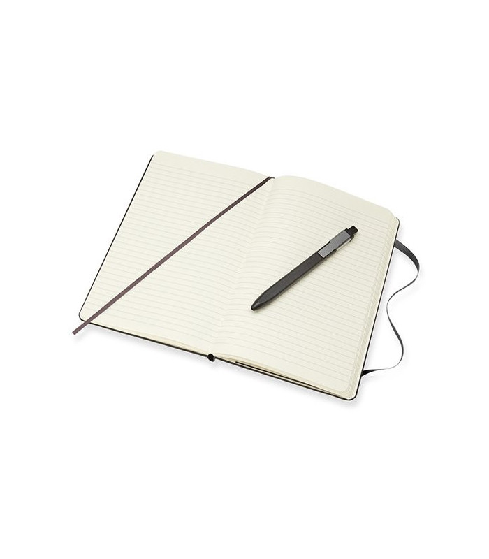 Moleskine - zápisník v tvrdých deskách - vel. L, 13 × 21 cm, linkovaný, černý