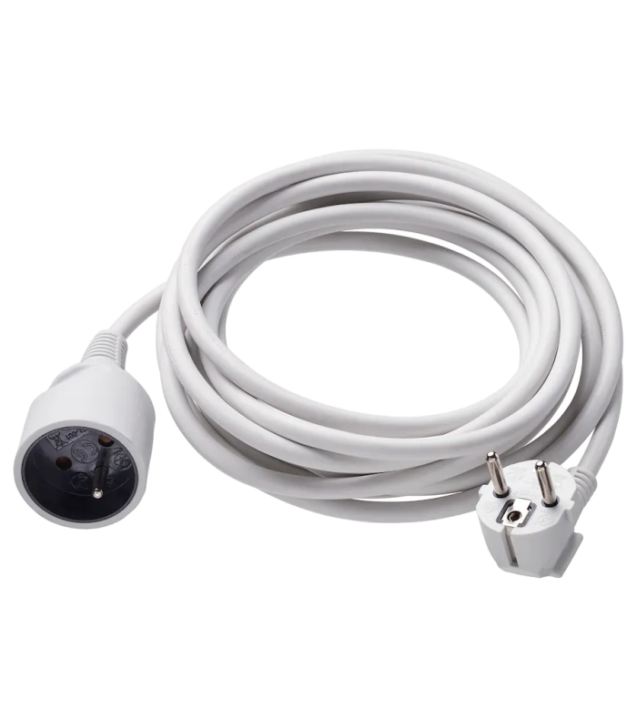 Prodlužovací kabel, 5 m, bílá