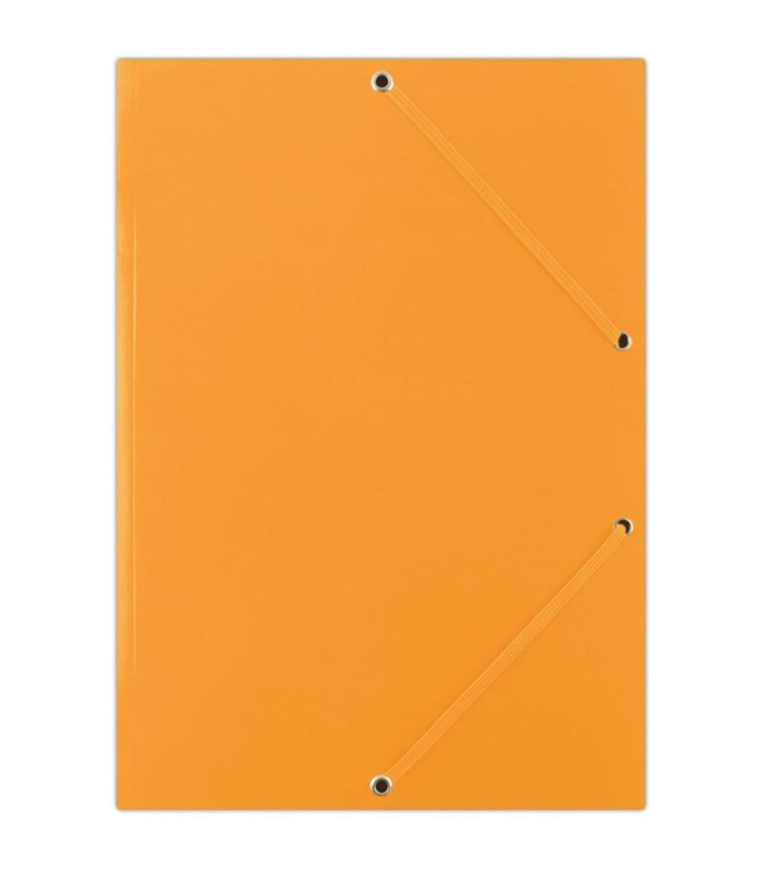 Kartonové desky s chlopněmi a gumičkou Donau - A4, oranžové