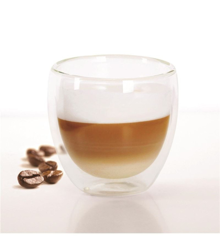 Skleněný hrnek na cappuccino - 250 ml, dvojité sklo