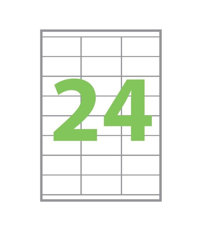 Univerzální etikety Q-Connect - bílé, 70 x 36 mm, 2 400 ks