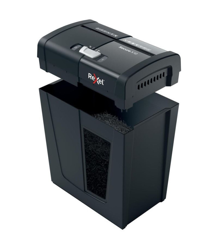 Skartovačka Rexel Secure X10 EU - P4, řez na částice 4 x 40 mm