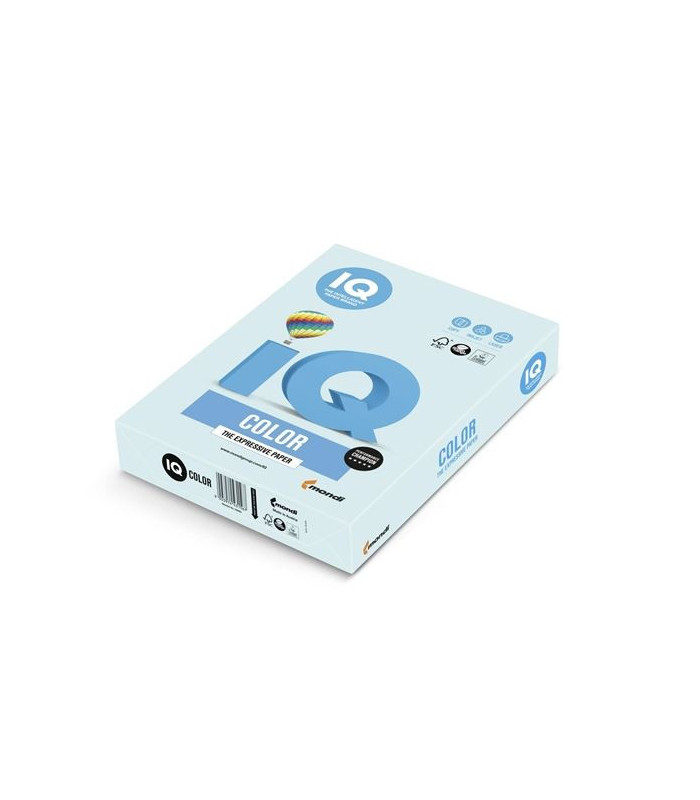 Barevný papír IQ A4 - bleděmodrý BL29, 80g/m2, 500 listů