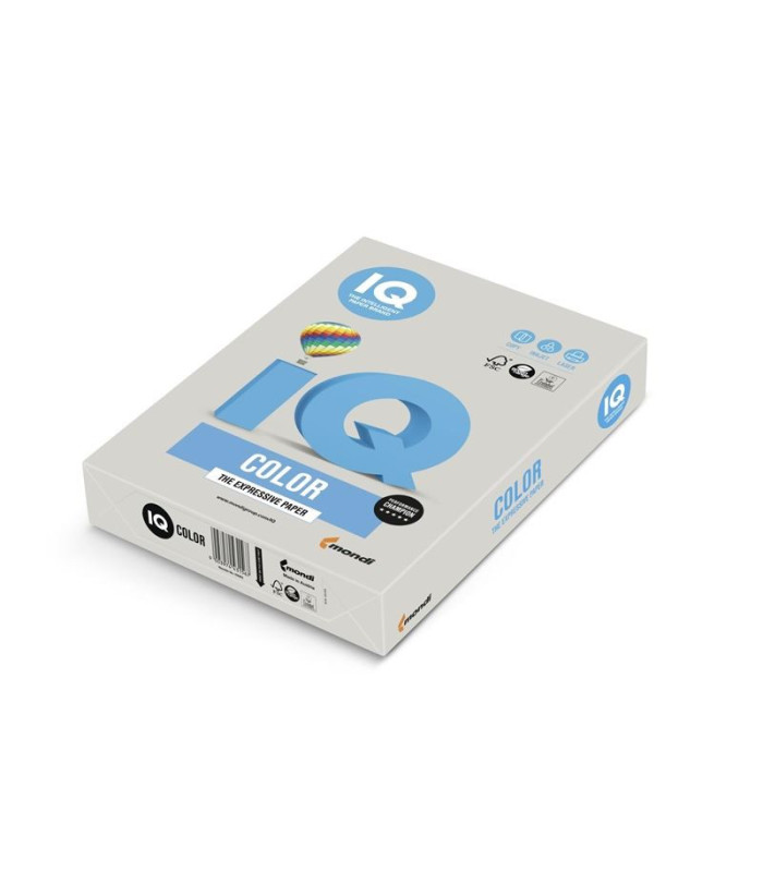 Barevný papír IQ A4 - šedý GR21, 80g/m2, 500 listů