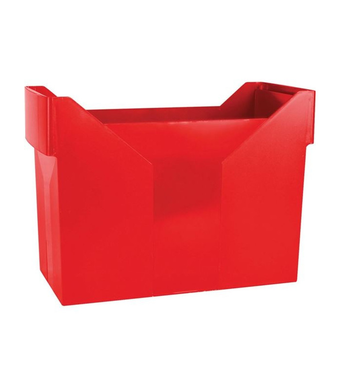 Box na závěsné desky Donau - plastový, červený