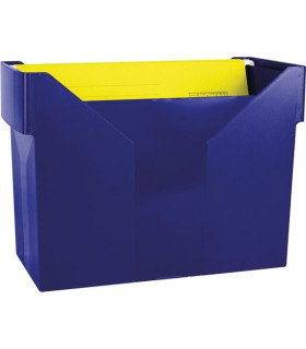 Box na závěsné desky Donau - plastový, modrý, obsahuje 5 ks desek