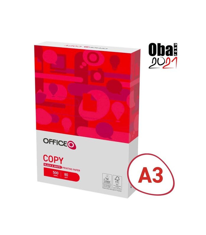 Kancelářský papír OFFICEO Copy A3 - 80 g/m2, 500 listů