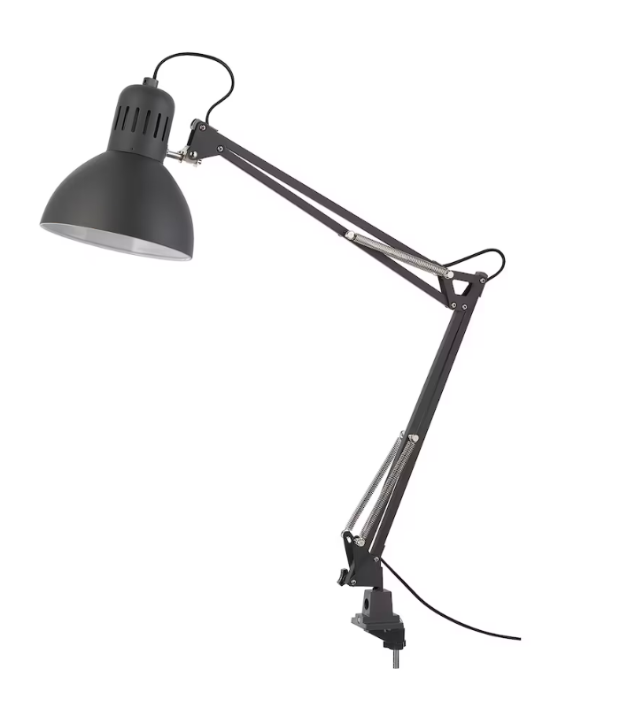 Pracovní lampa, tmavě šedá