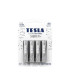 Alkalické baterie Tesla SILVER+ - 1,5V, LR6, typ AA, 4 ks