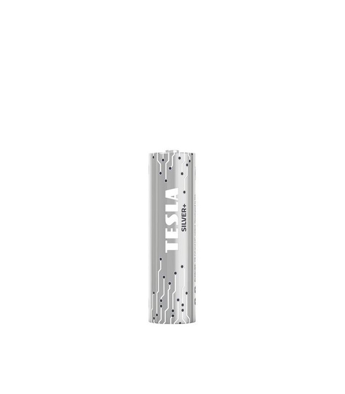 Alkalické baterie Tesla SILVER+ - 1,5V, LR6, typ AA, 4 ks