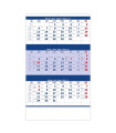 Tříměsíční kalendář 2023 - modrý