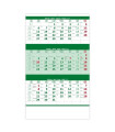 Tříměsíční kalendář 2023 - zelený