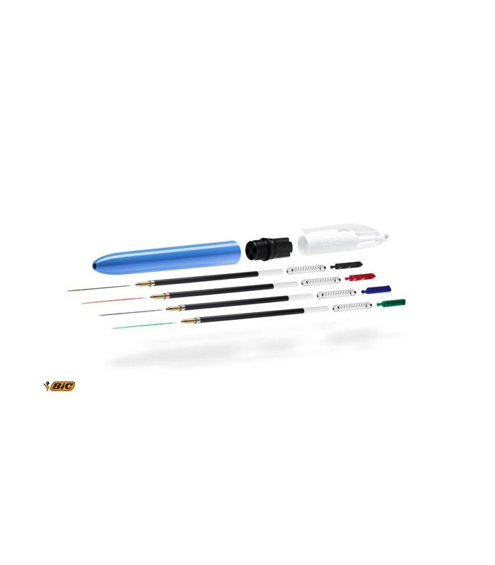Kuličkové pero Bic Medium - čtyřbarevné, modré