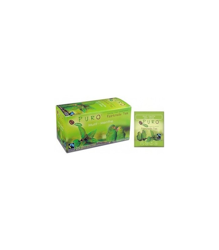 Zelený čaj Puro - máta, Fairtrade, 25 x 2 g
