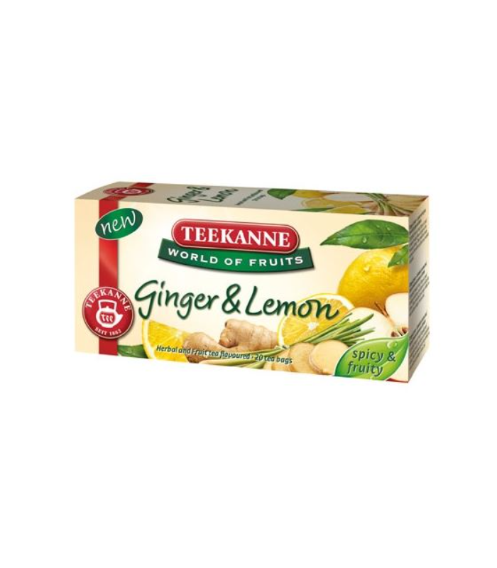 Ovocný čaj Teekanne zázvor s citronem, 20x 1,75 g