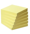 Z-bločky recyklované, žluté, 6 ks (600 lístků v balení)