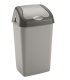 Odpadkový koš Heidrun - výklopný, šedý, 18 l