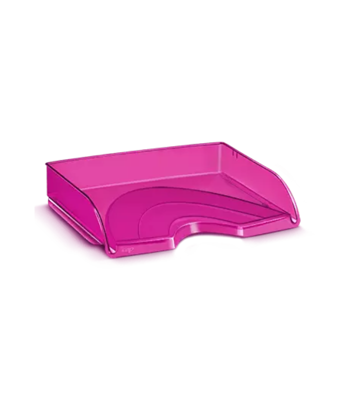 Odkladač na šířku CepPro Happy - A4 na šířku, plastová, růžová