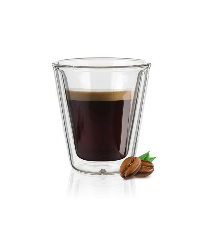 Skleněný hrnek na espresso - 70 ml, dvojité sklo