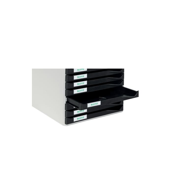 Zásuvkový box Leitz - 10 zásuvek, černý/šedý