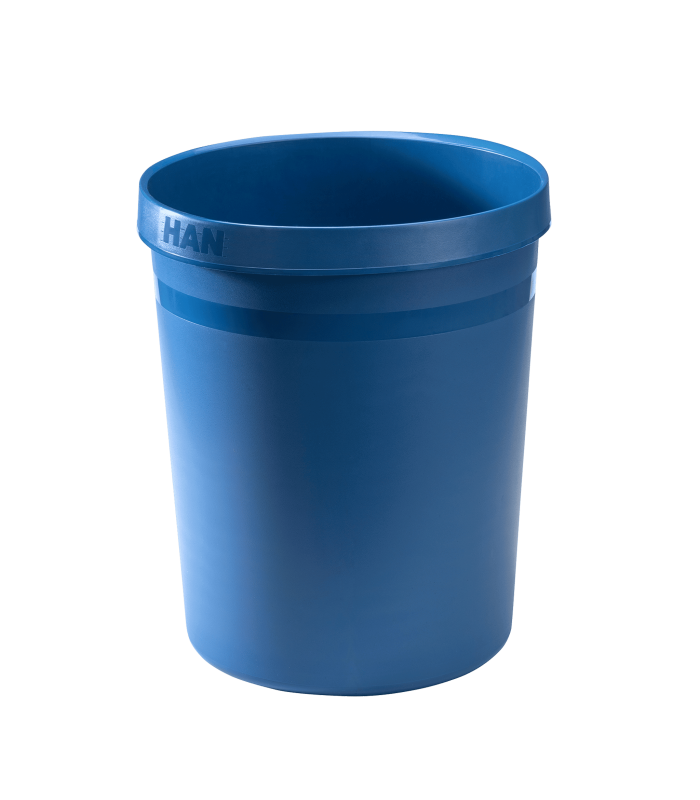 Odpadkový koš HAN - plastový, 18 l, modrý