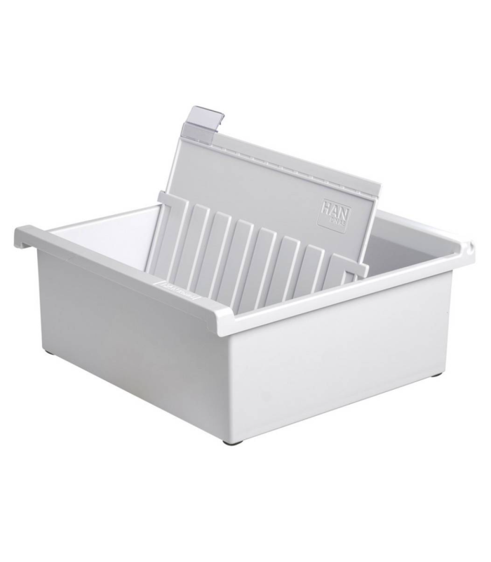 Kartotéka HAN A5 - 228 x 96 x 235 mm, na šířku, šedá