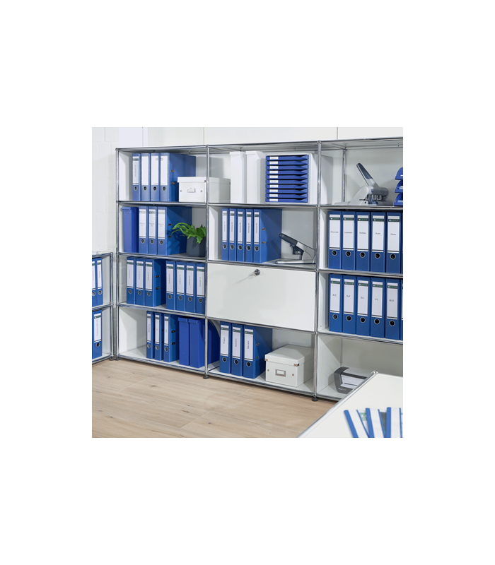 Pákový pořadač Leitz 180° MAXI - A4+, šíře hřbetu 8 cm, modrý