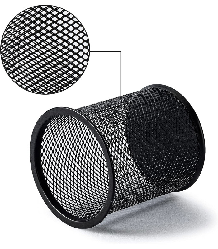 Drátěný kalíšek na tužky - malý, černý