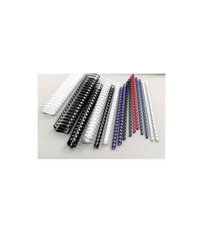 Hřbety plastové GBC 12 mm, červené, 100 ks