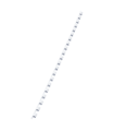 Plastové hřbety Q-Connect, 6 mm, bílé, 100 ks
