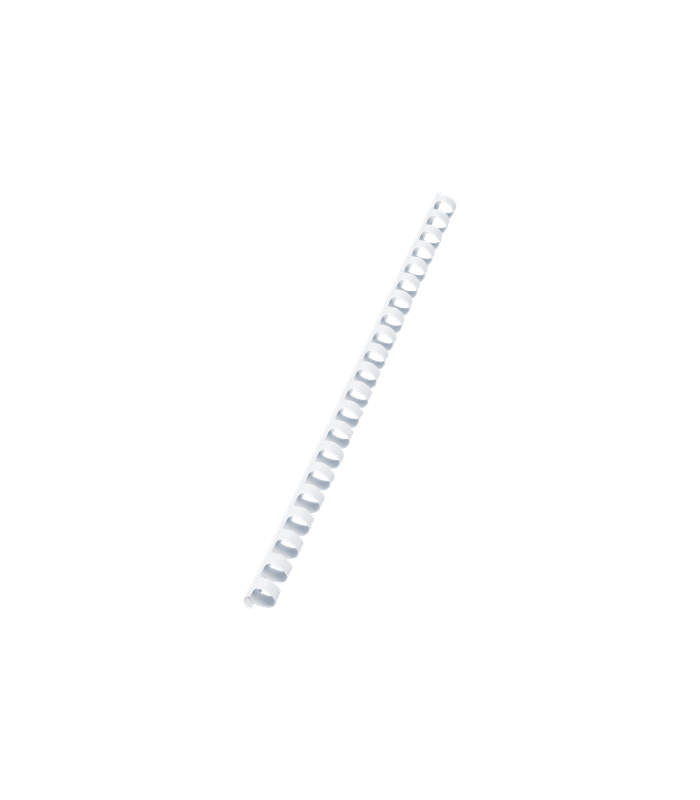 Plastové hřbety Q-Connect, 12 mm, bílé, 100 ks