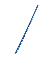 Hřbety plastové GBC 6 mm, modré, 100 ks