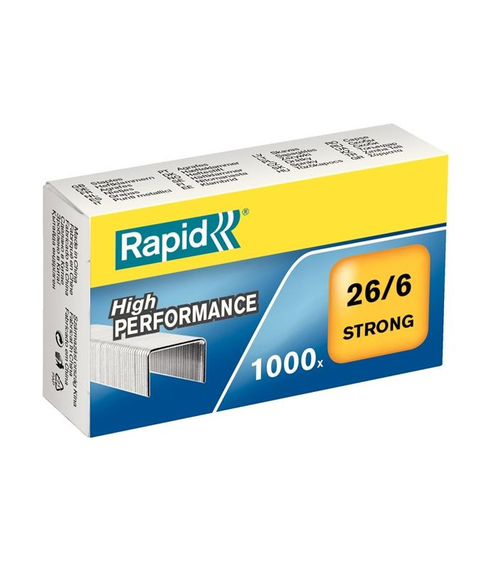 Drátky do sešívačky Rapid Strong - 26/6, 1000 ks