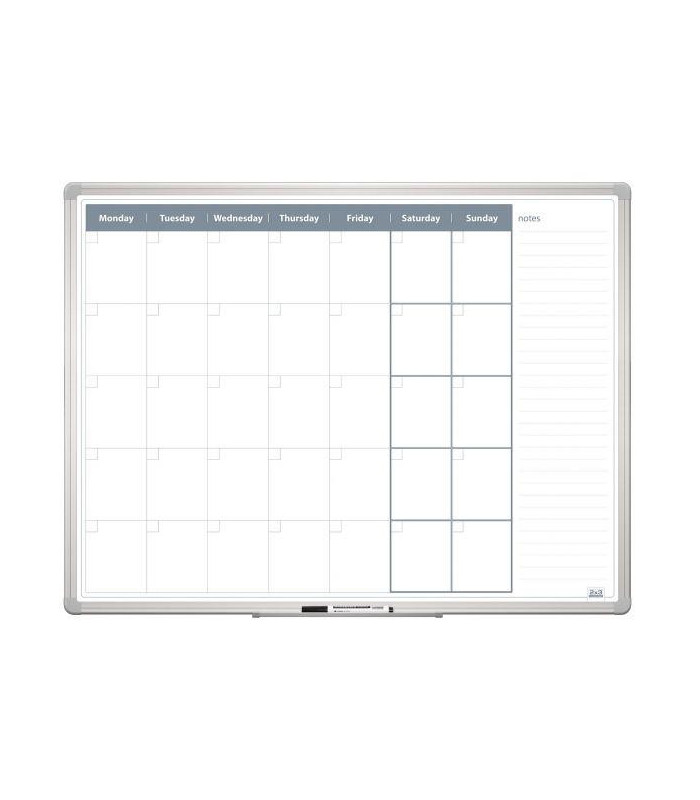Měsíční plánovací magnetická tabule 120x90, ALU23