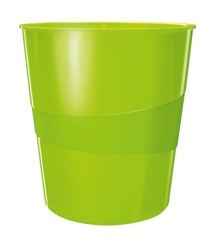 Odpadkový koš Leitz WOW, plastový, 15 l, zelený